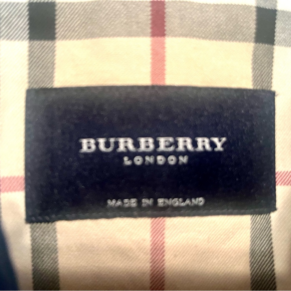 Burberry Light Blue Trench Coat, bright blue color, good condition - Picture 5 of 5